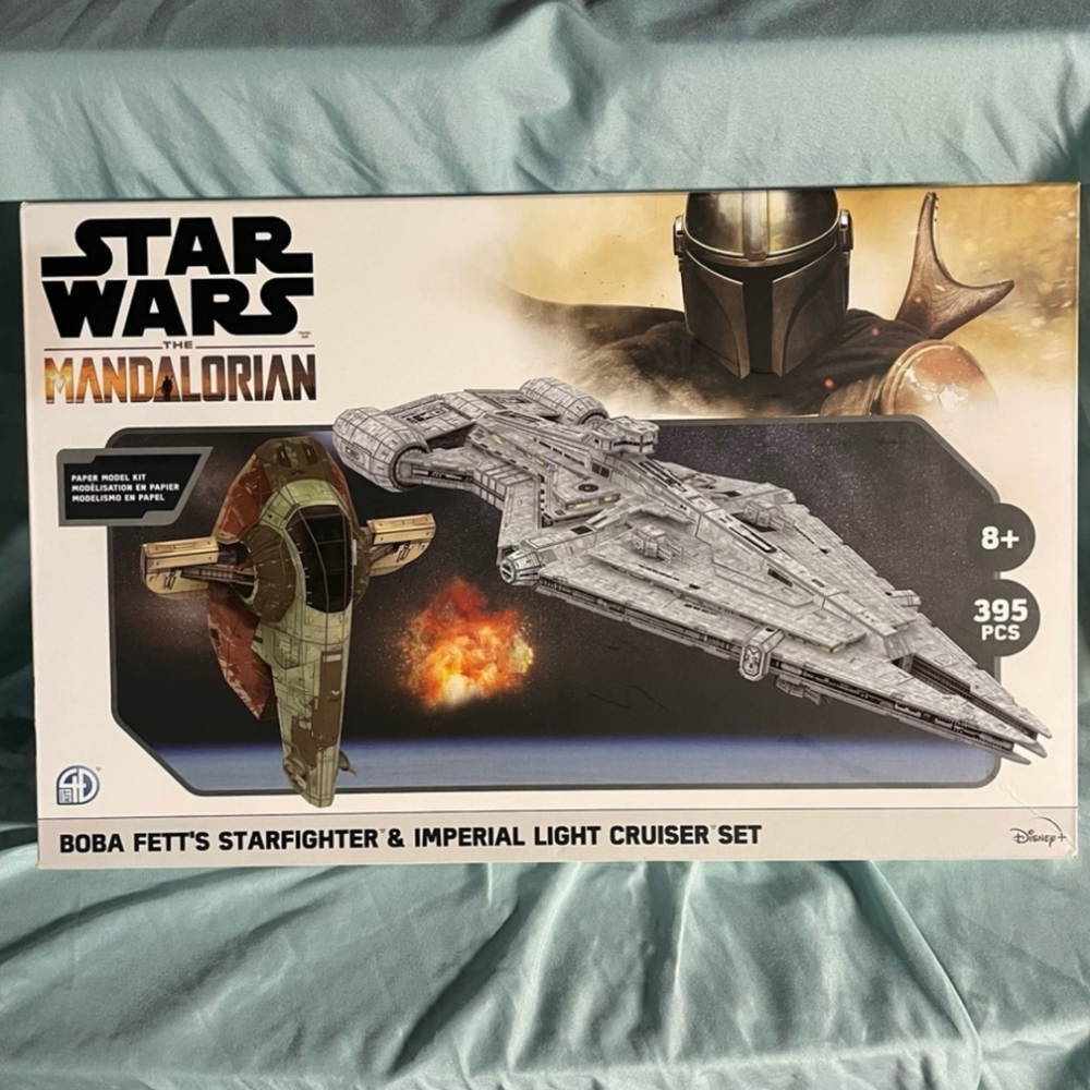 New Star Wars 3D Puzzle Twin Pack Boba Fett's Starfighter/Imperial Light Cruiser